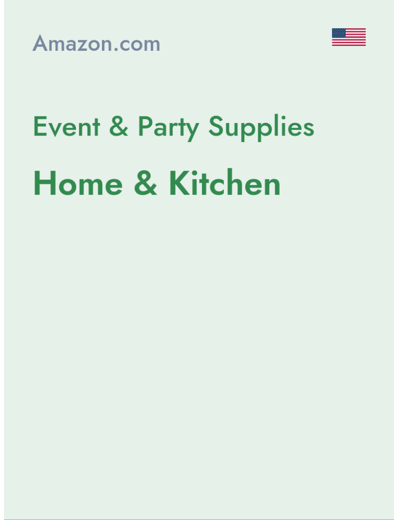 Event & Party Supplies (Home & Kitchen) - amazon.com - USA