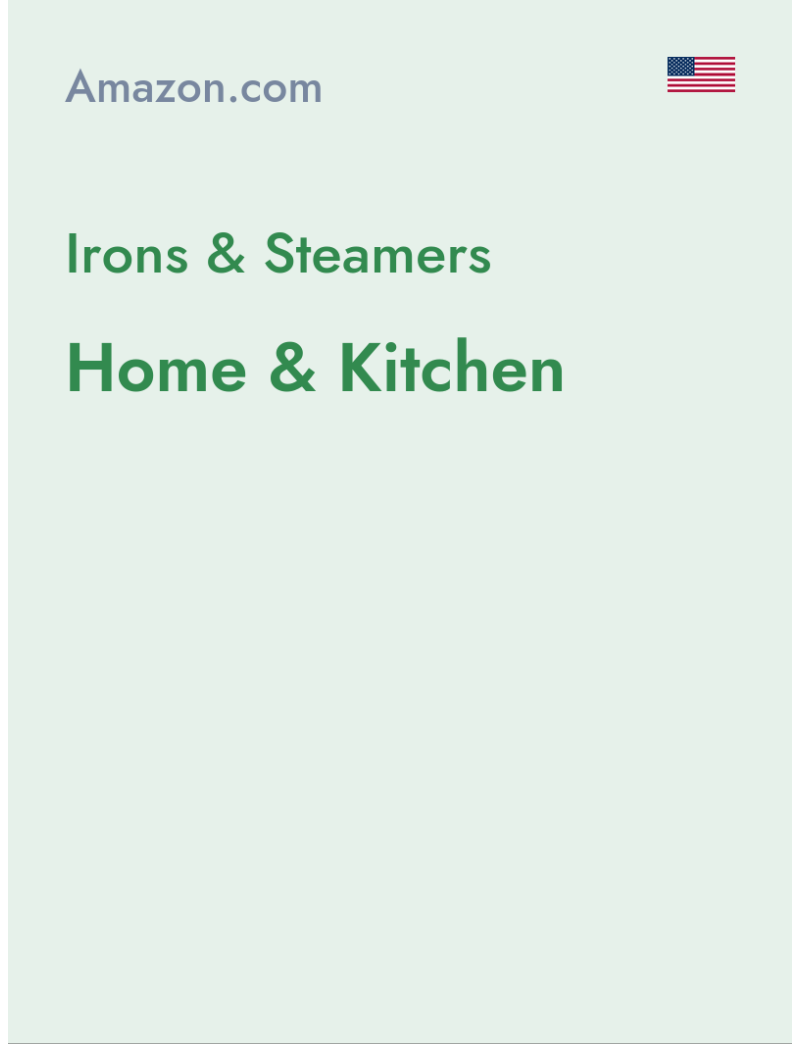 Irons & Steamers (Home & Kitchen) - amazon.com - USA
