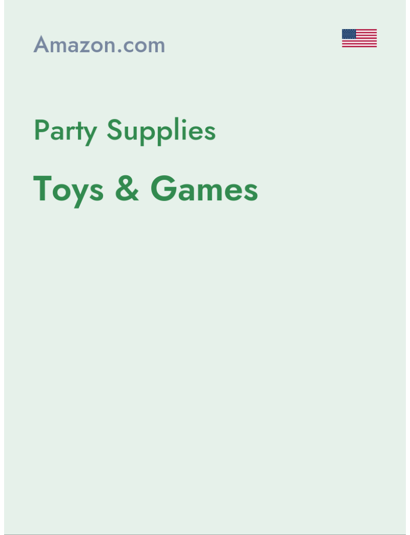 Party Supplies (Toys & Games) - amazon.com - USA