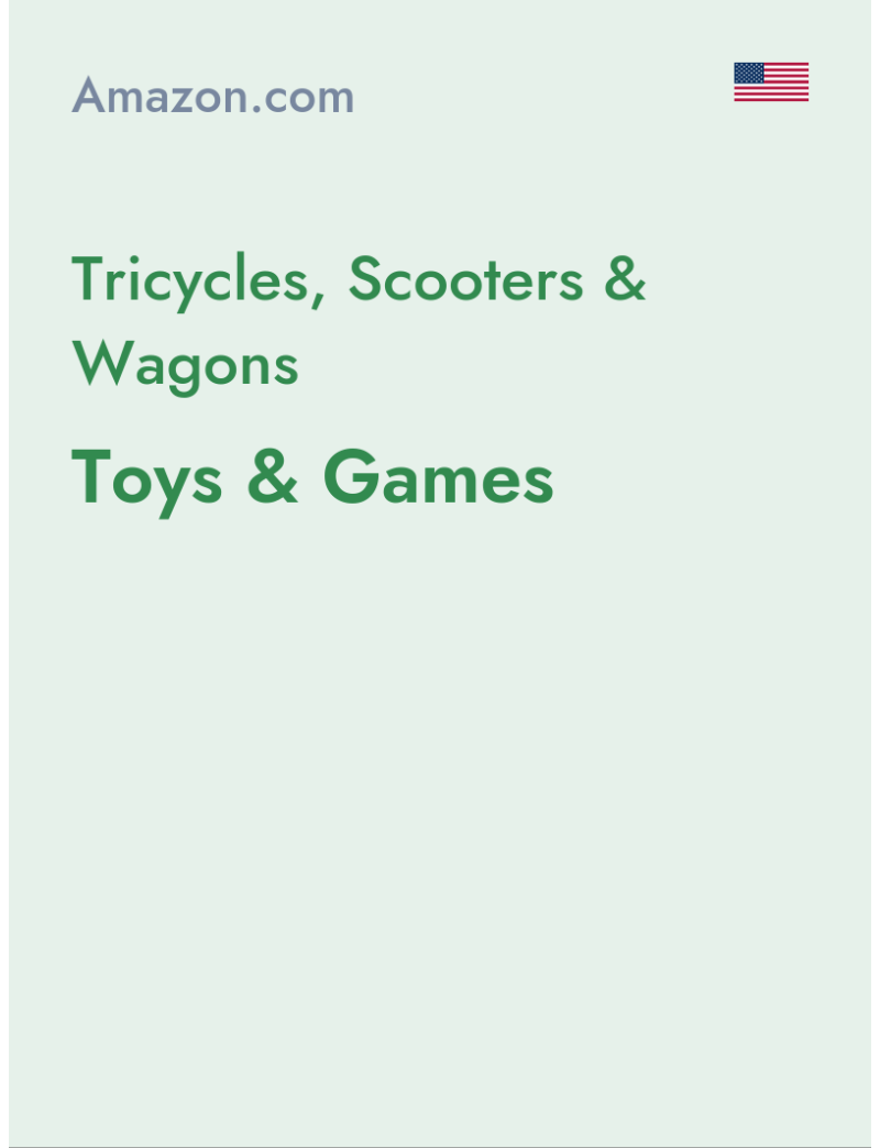 Tricycles, Scooters & Wagons (Toys & Games) - amazon.com - USA