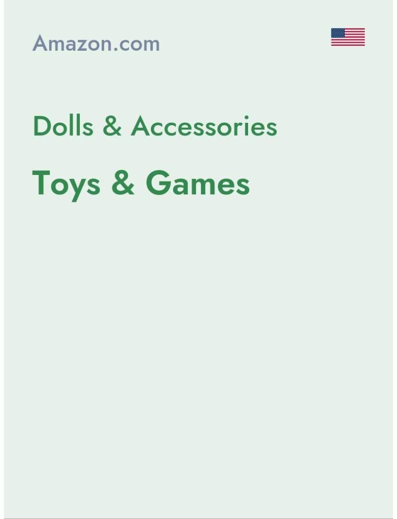Dolls & Accessories (Toys & Games) - amazon.com - USA
