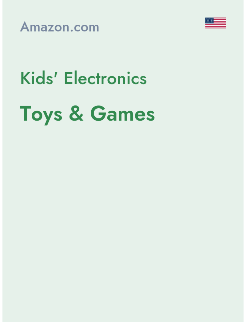 Kids' Electronics (Toys & Games) - amazon.com - USA