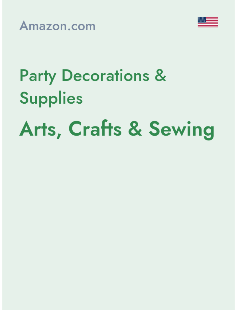 Party Decorations & Supplies (Arts, Crafts & Sewing) - amazon.com - USA
