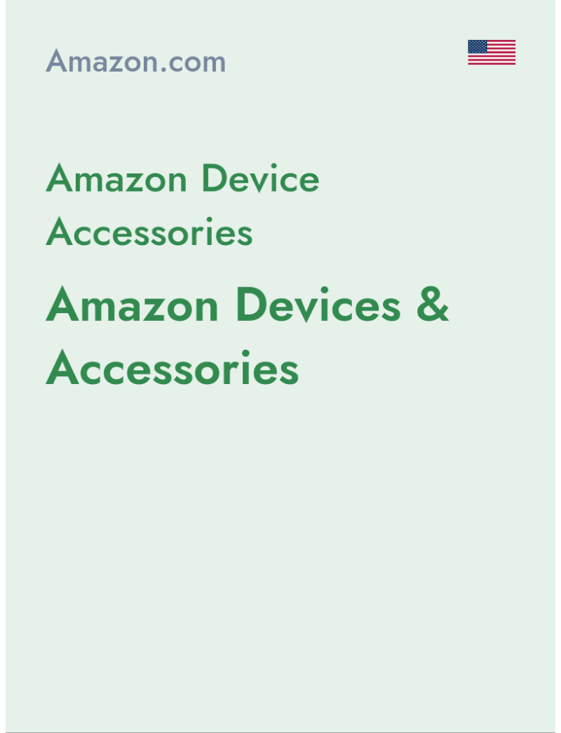 Amazon Device Accessories (Amazon Devices & Accessories) - amazon.com - USA