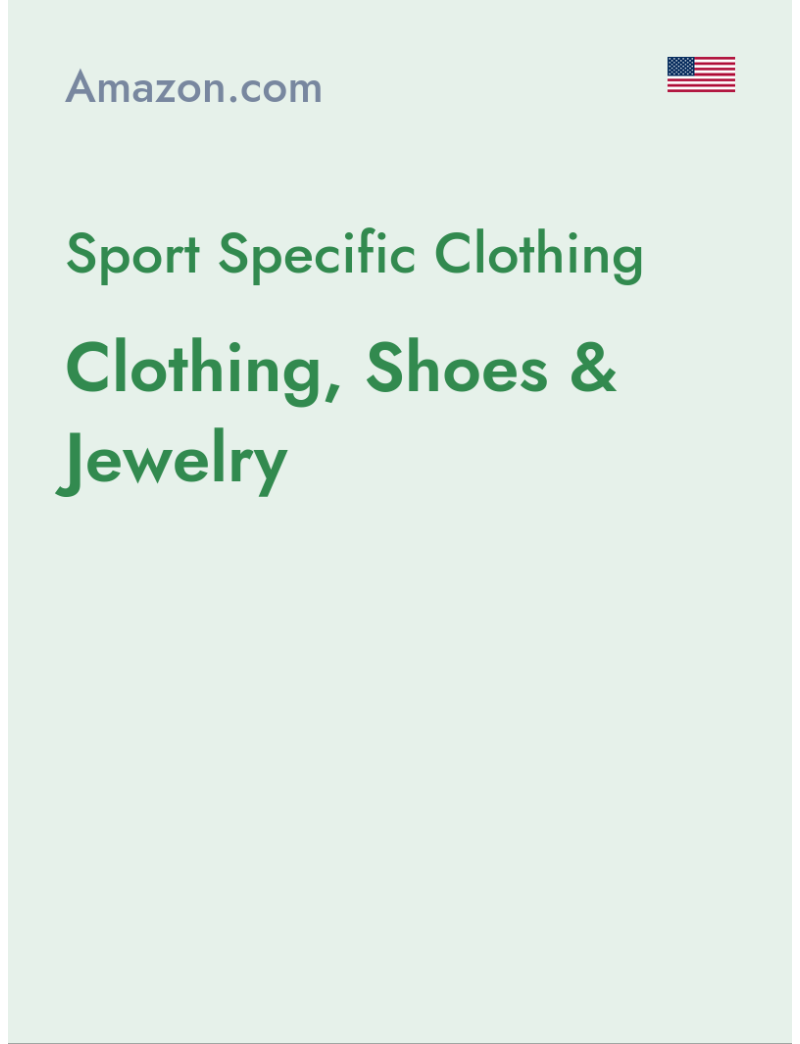 Sport Specific Clothing (Clothing, Shoes & Jewelry) - amazon.com - USA