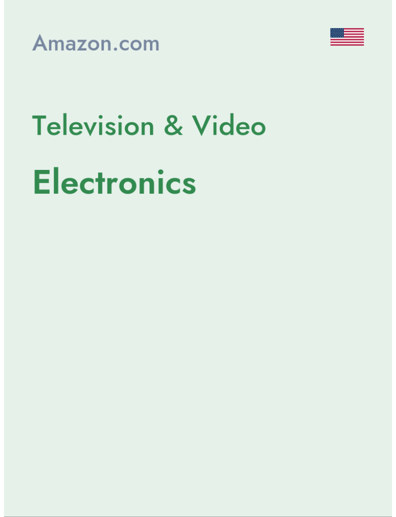 Television & Video (Electronics) - amazon.com - USA