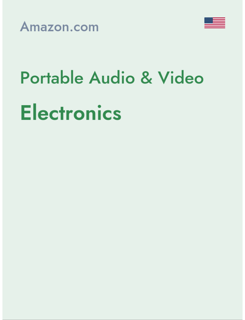 Portable Audio & Video (Electronics) - amazon.com - USA
