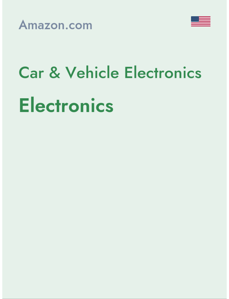 Car & Vehicle Electronics (Electronics) - amazon.com - USA