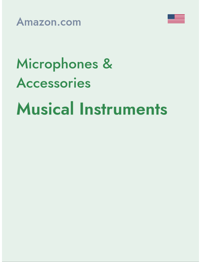 Microphones & Accessories (Musical Instruments) - amazon.com - USA