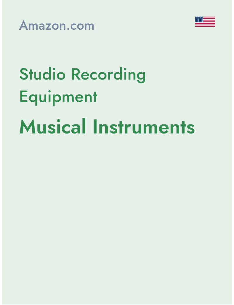 Studio Recording Equipment (Musical Instruments) - amazon.com - USA