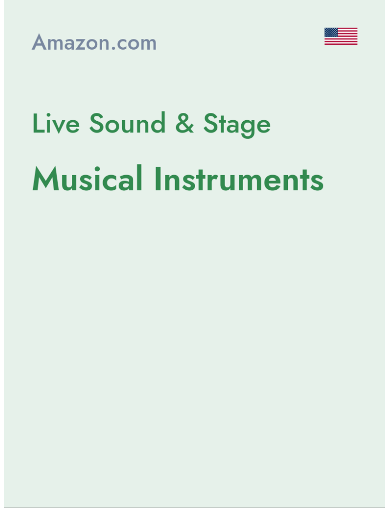 Live Sound & Stage (Musical Instruments) - amazon.com - USA