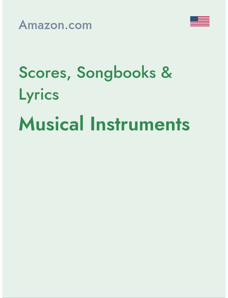 Scores, Songbooks & Lyrics (Musical Instruments) - amazon.com - USA