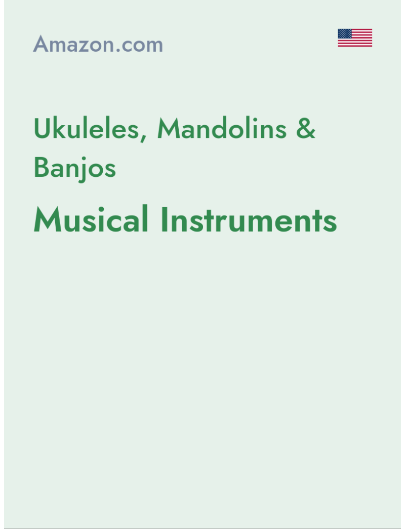Ukuleles, Mandolins & Banjos (Musical Instruments) - amazon.com - USA
