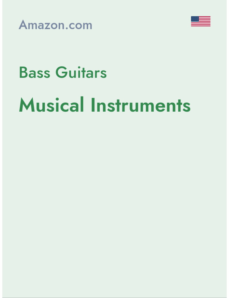Bass Guitars (Musical Instruments) - amazon.com - USA