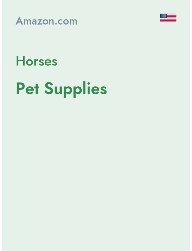 Horses (Pet Supplies) - amazon.com - USA