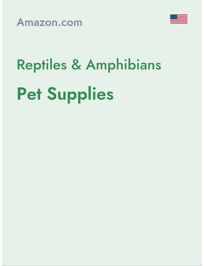 Reptiles & Amphibians (Pet Supplies) - amazon.com - USA