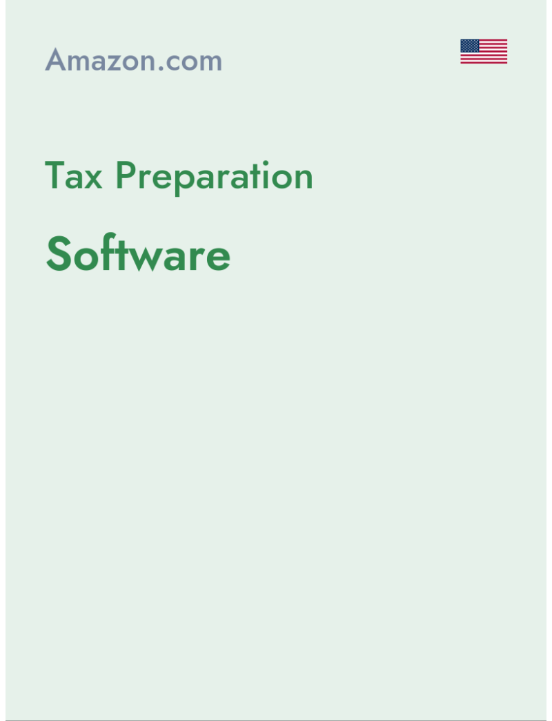 Tax Preparation (Software) - amazon.com - USA