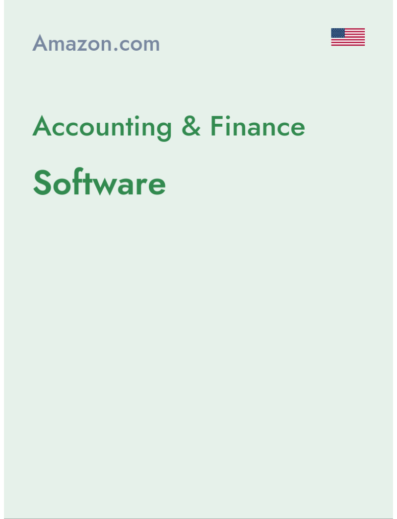 Accounting & Finance (Software) - amazon.com - USA