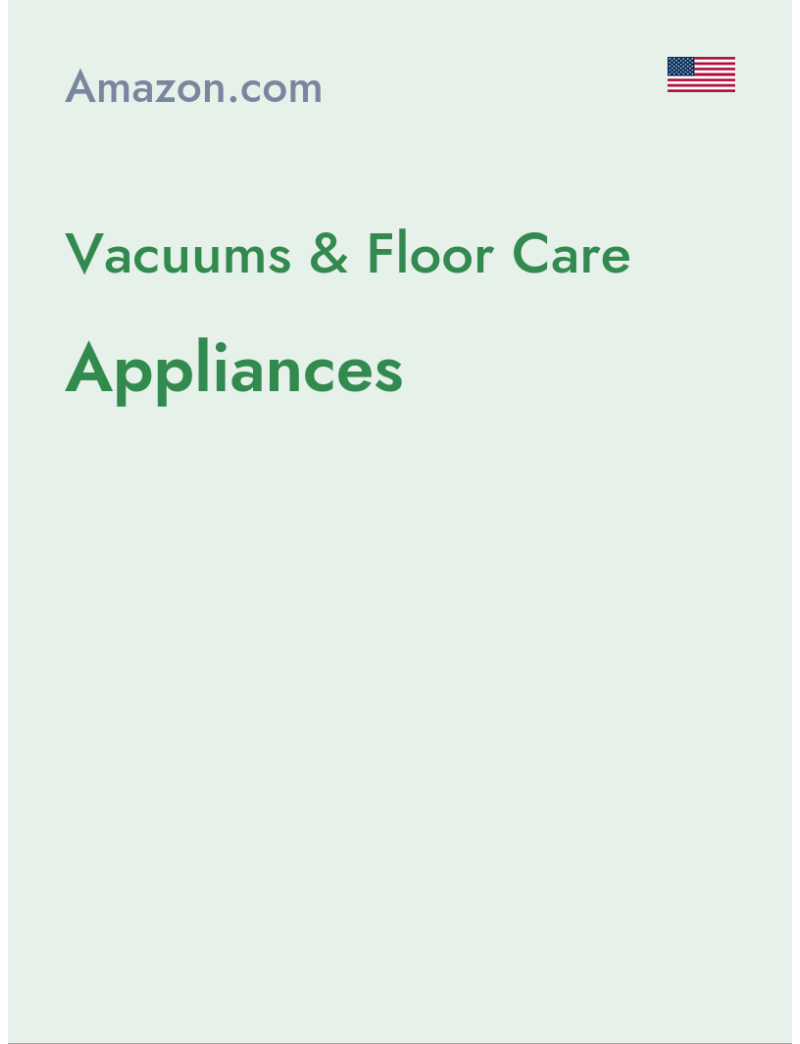 Vacuums & Floor Care (Appliances) - amazon.com - USA