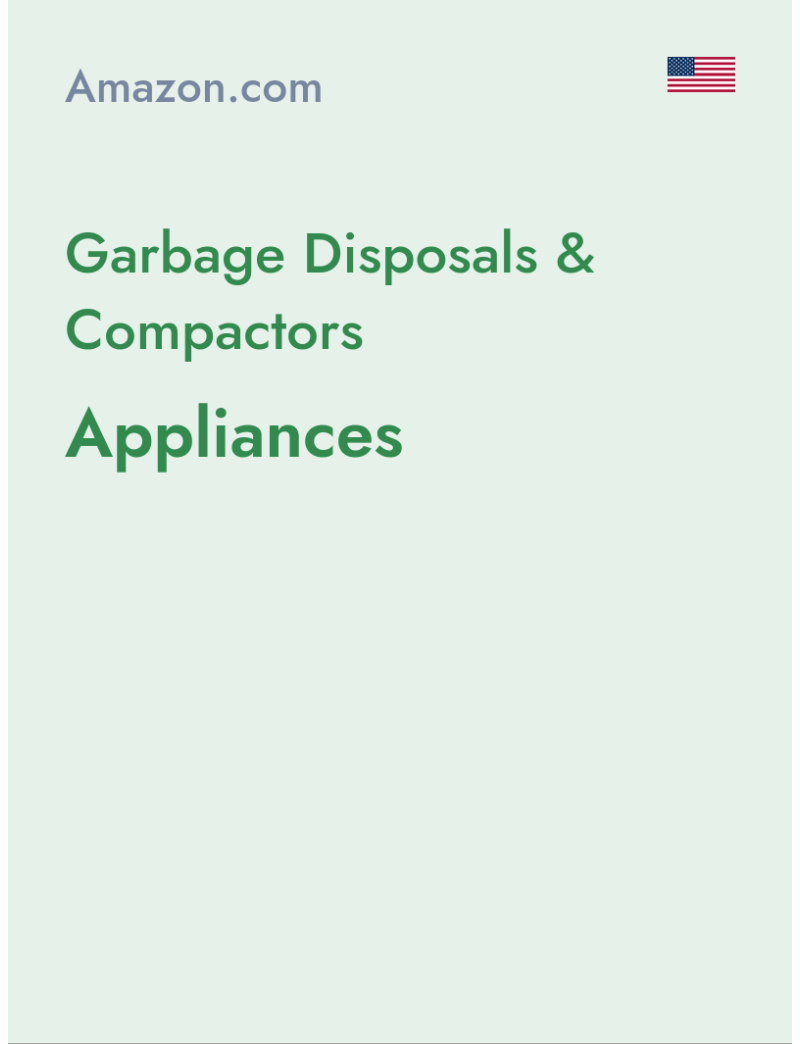 Garbage Disposals & Compactors (Appliances) - amazon.com - USA