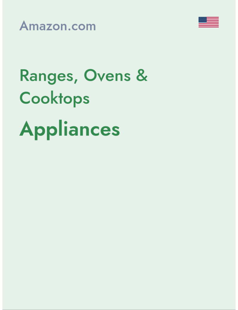 Ranges, Ovens & Cooktops (Appliances) - amazon.com - USA