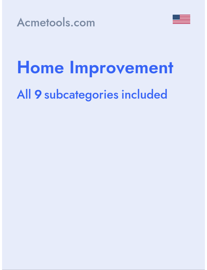 Home Improvement - Acmetools.com - USA