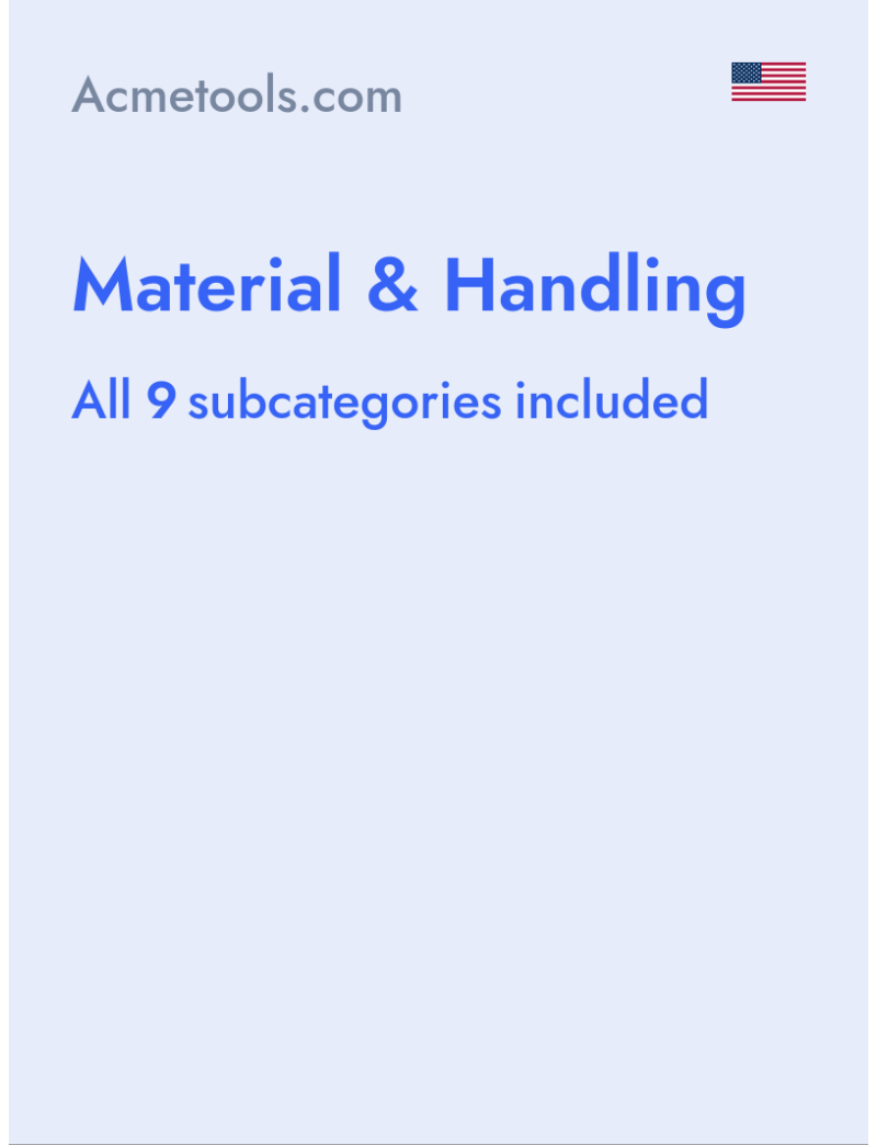 Material & Handling - Acmetools.com - USA