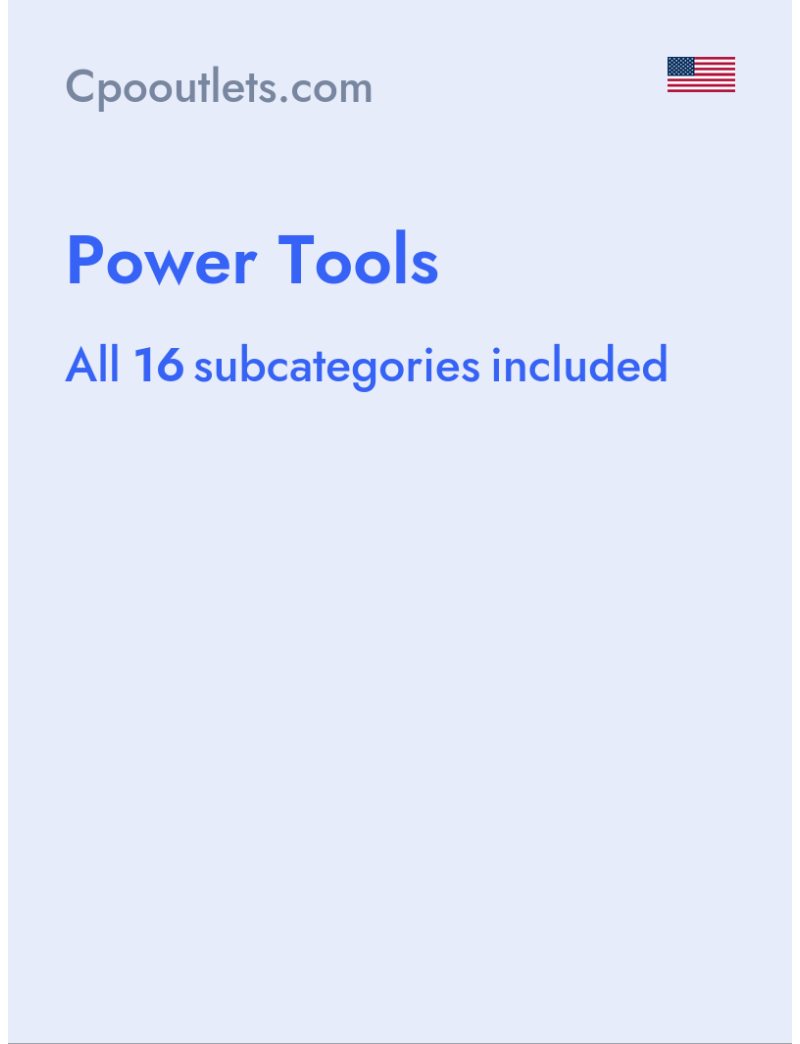 Power Tools - Cpooutlets.com - USA