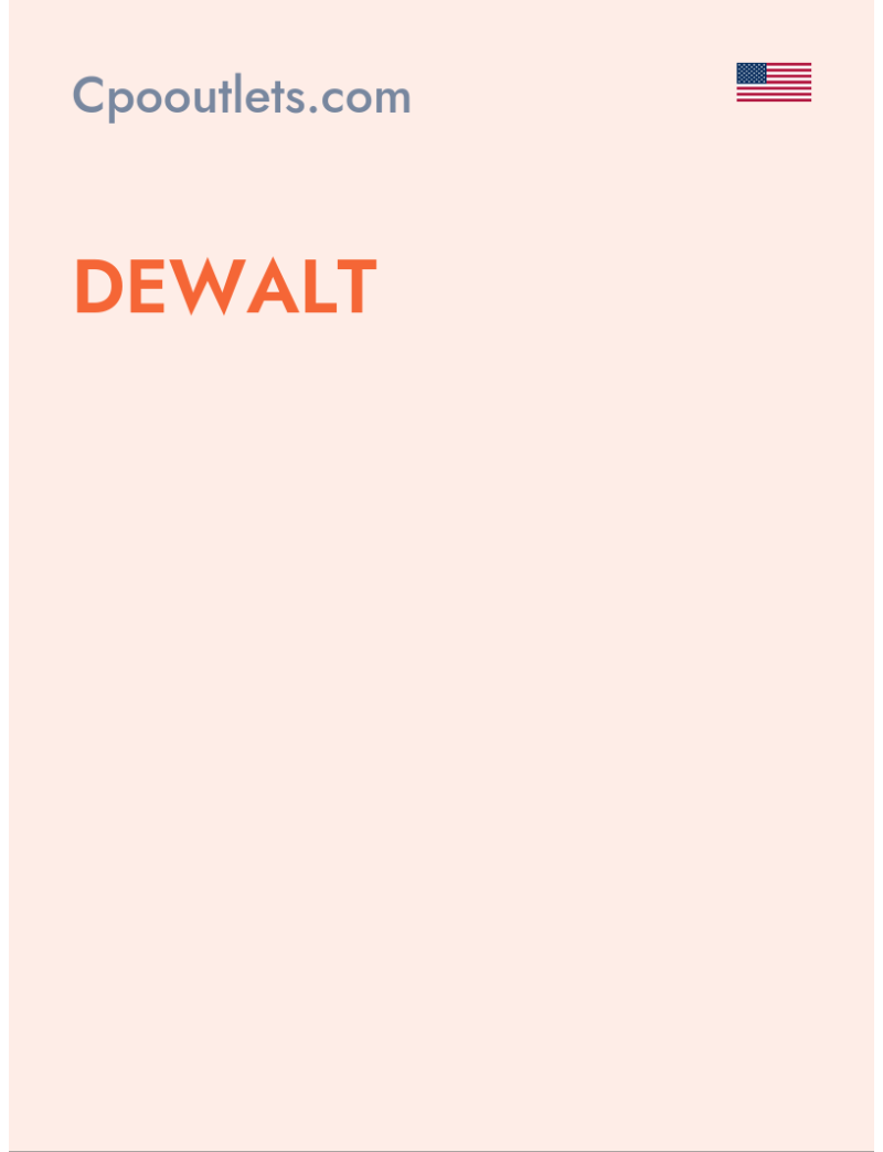 Dewalt - Cpooutlets.com - USA