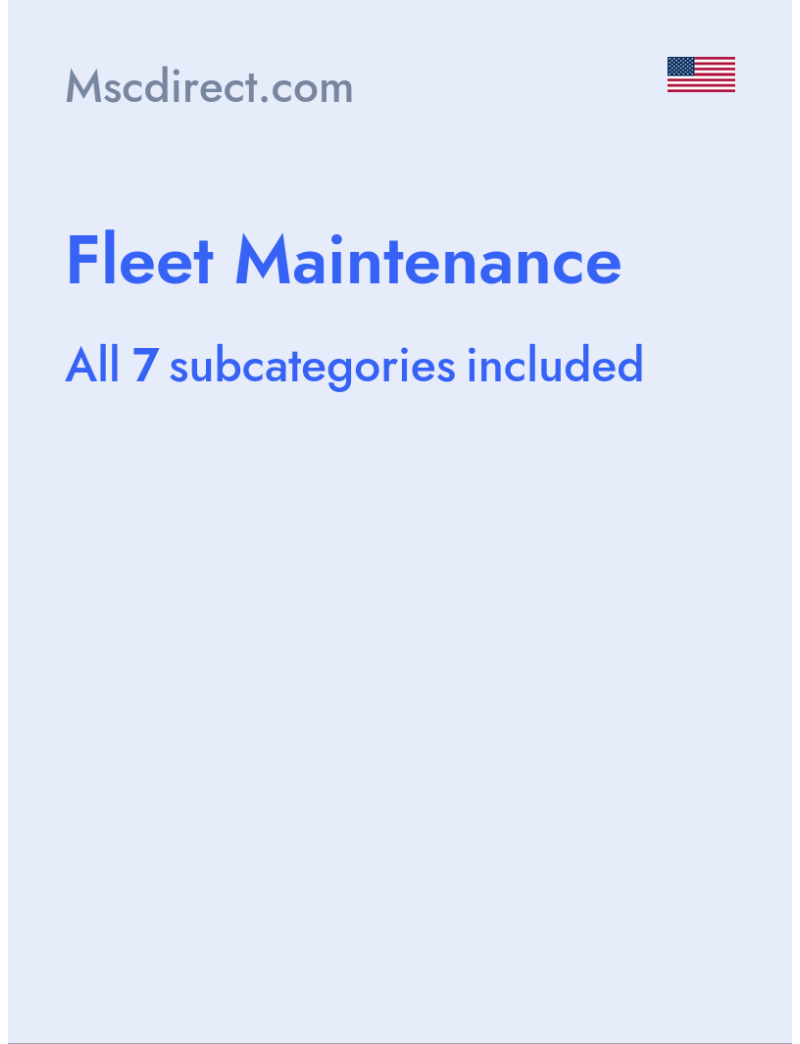 Fleet Maintenance - Mscdirect.com - USA