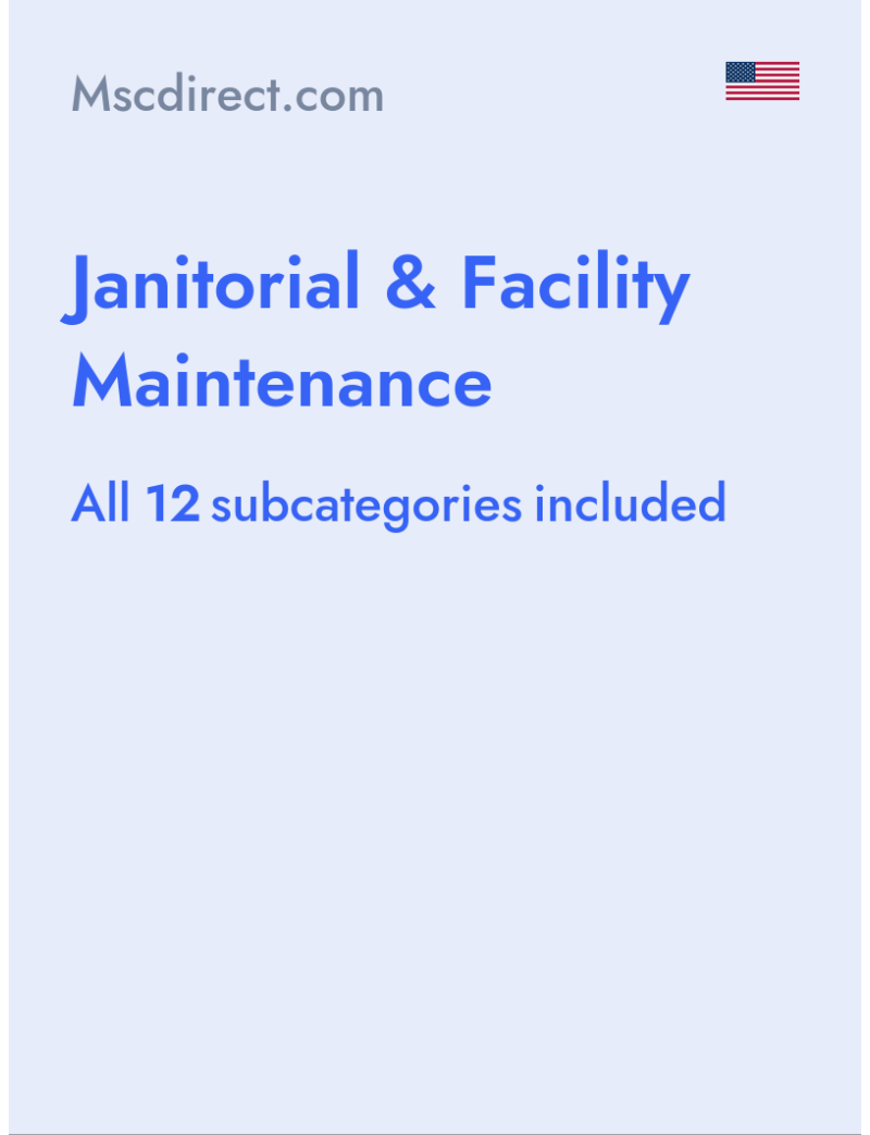 Janitorial & Facility Maintenance - Mscdirect.com - USA
