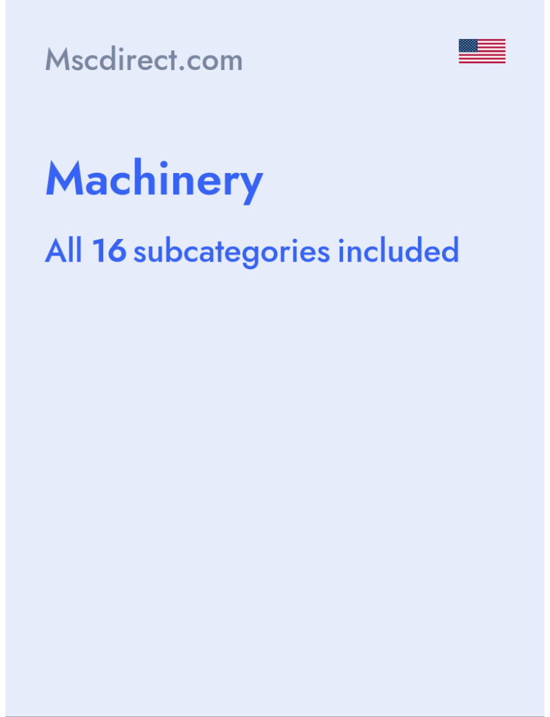 Machinery - Mscdirect.com - USA