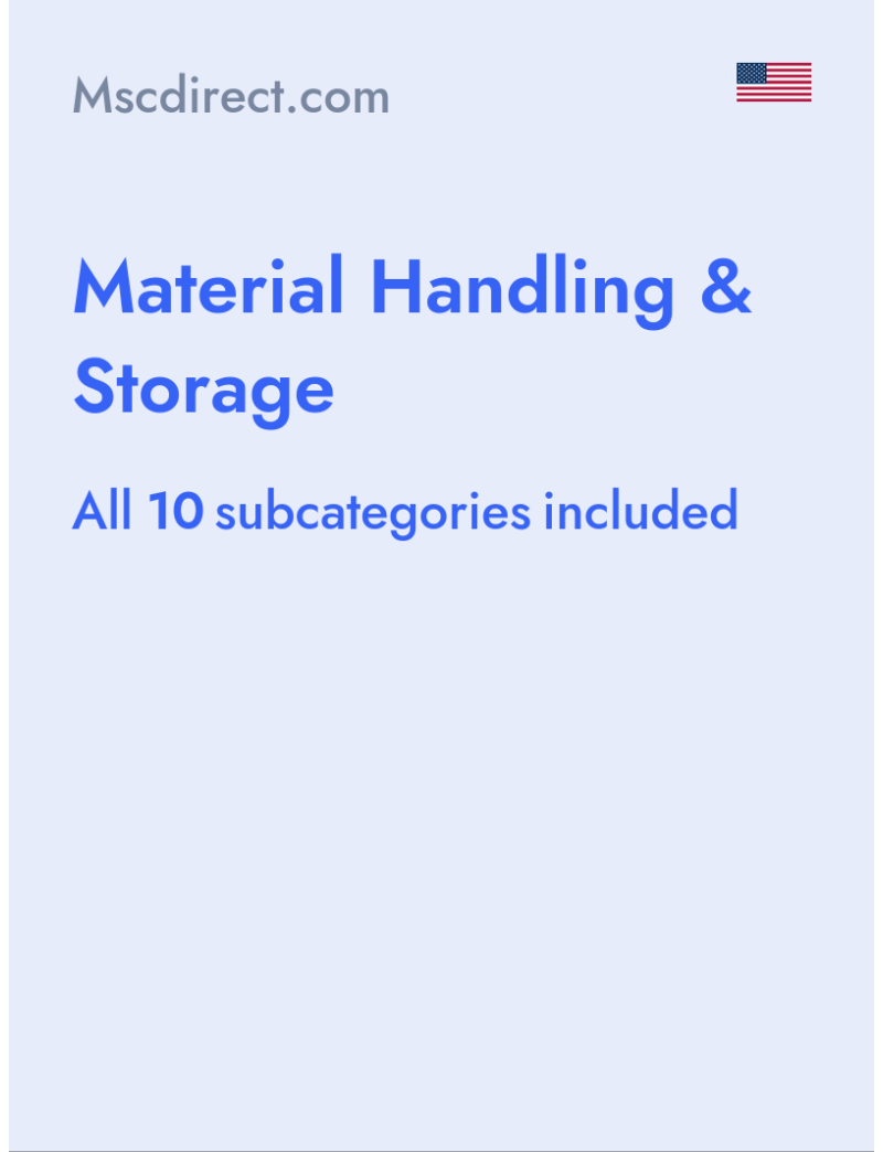 Material Handling & Storage - Mscdirect.com - USA