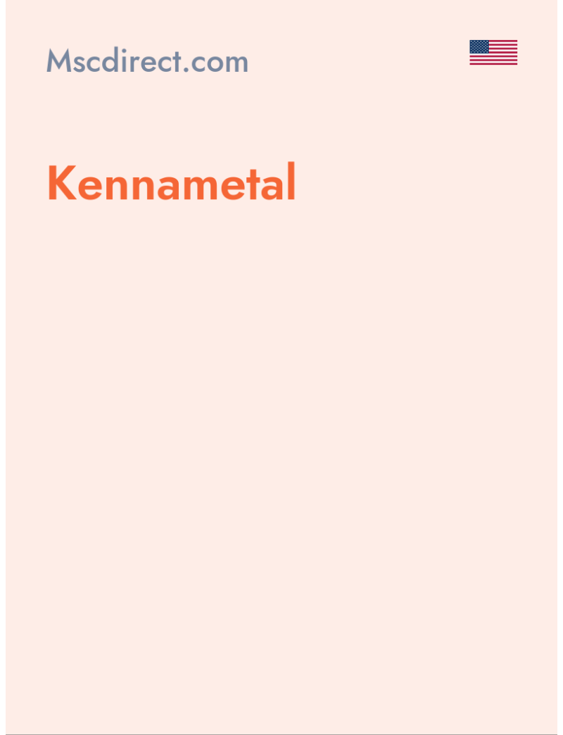 Kennametal - Mscdirect.com - USA