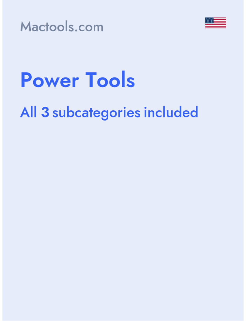 Power Tools - Mactools.com - USA