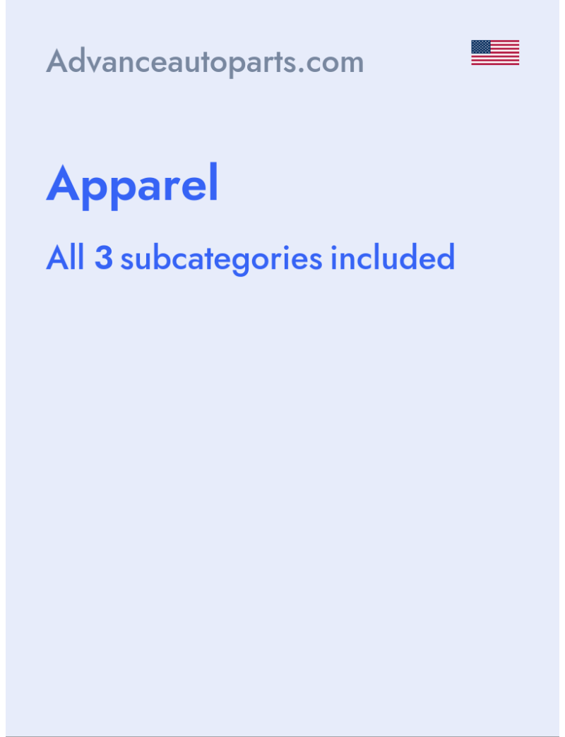 Apparel - Advanceautoparts.com - USA