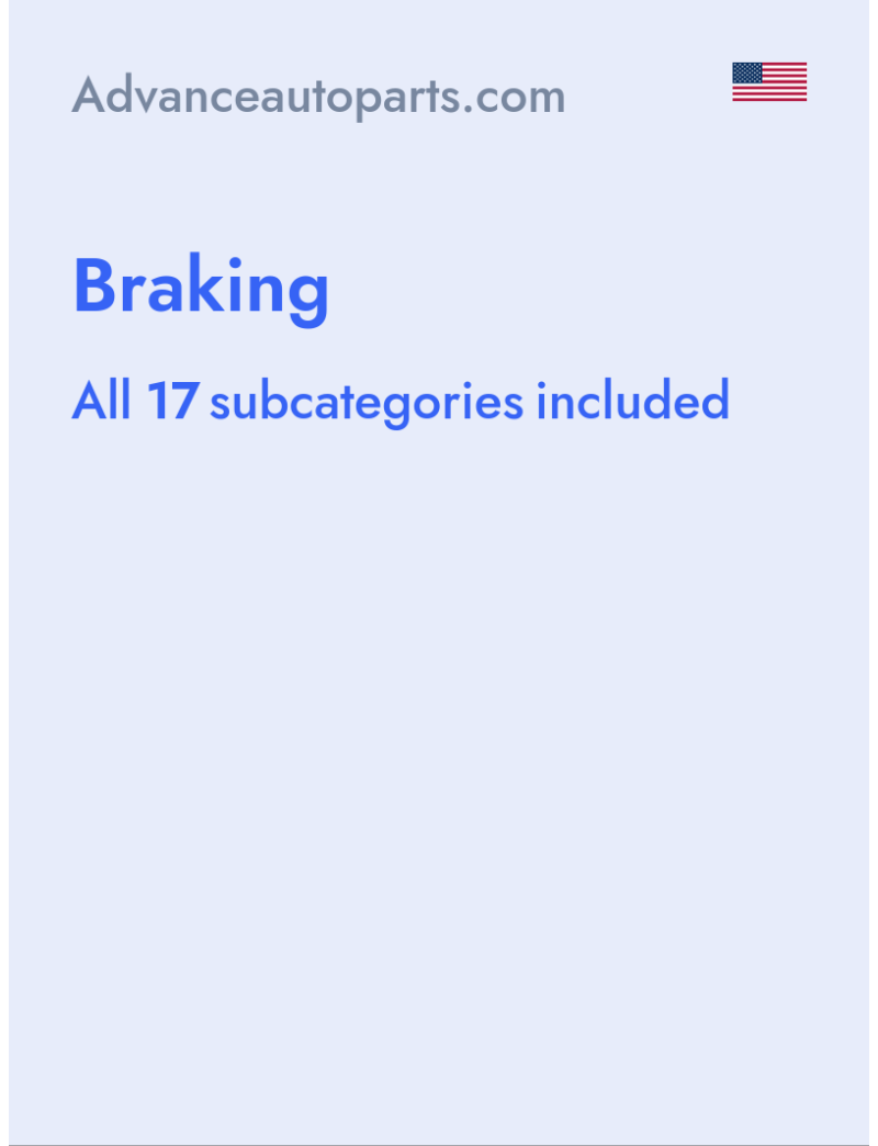 Braking - Advanceautoparts.com - USA