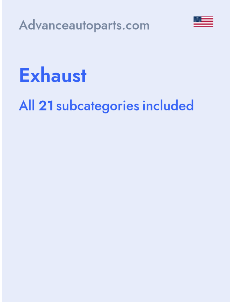 Exhaust - Advanceautoparts.com - USA