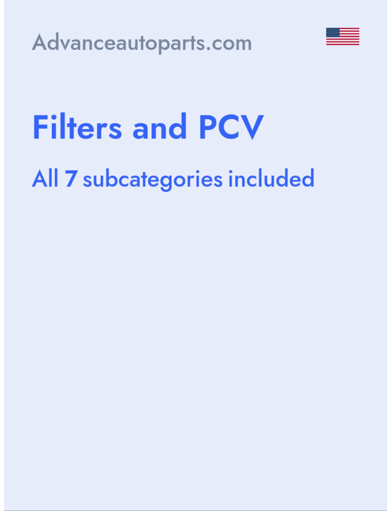 Filters and PCV - Advanceautoparts.com - USA