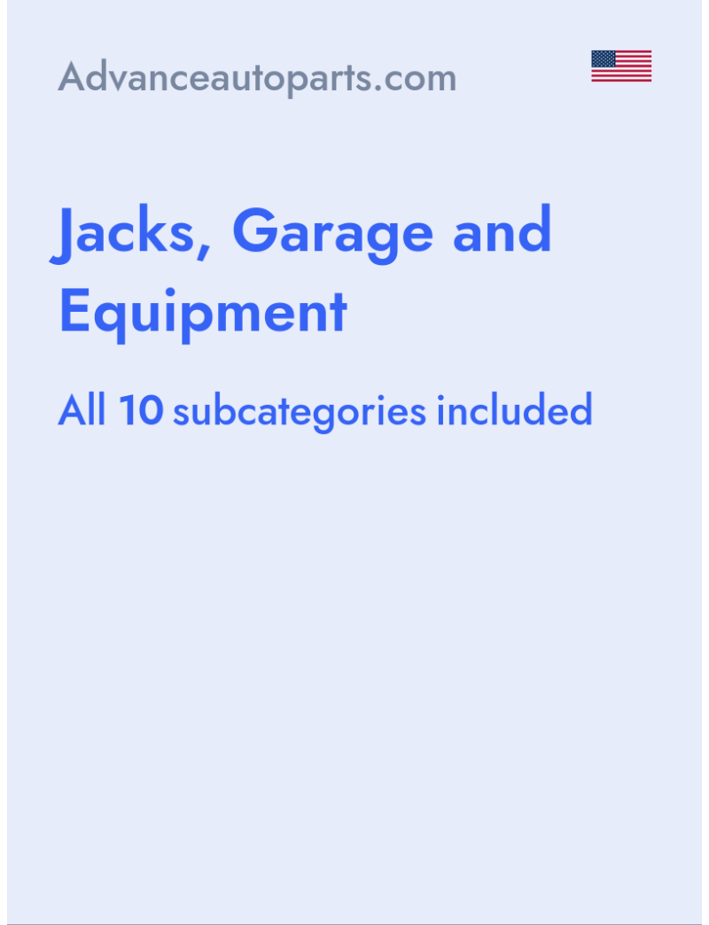 Jacks, Garage and Equipment - Advanceautoparts.com - USA