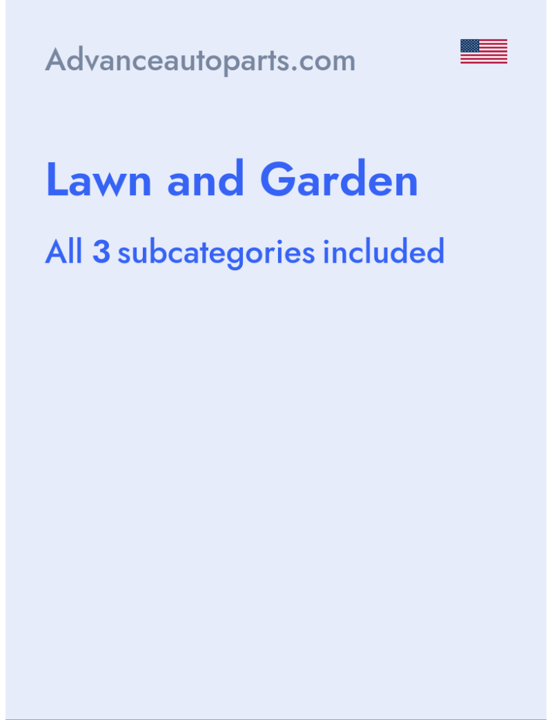 Lawn and Garden - Advanceautoparts.com - USA
