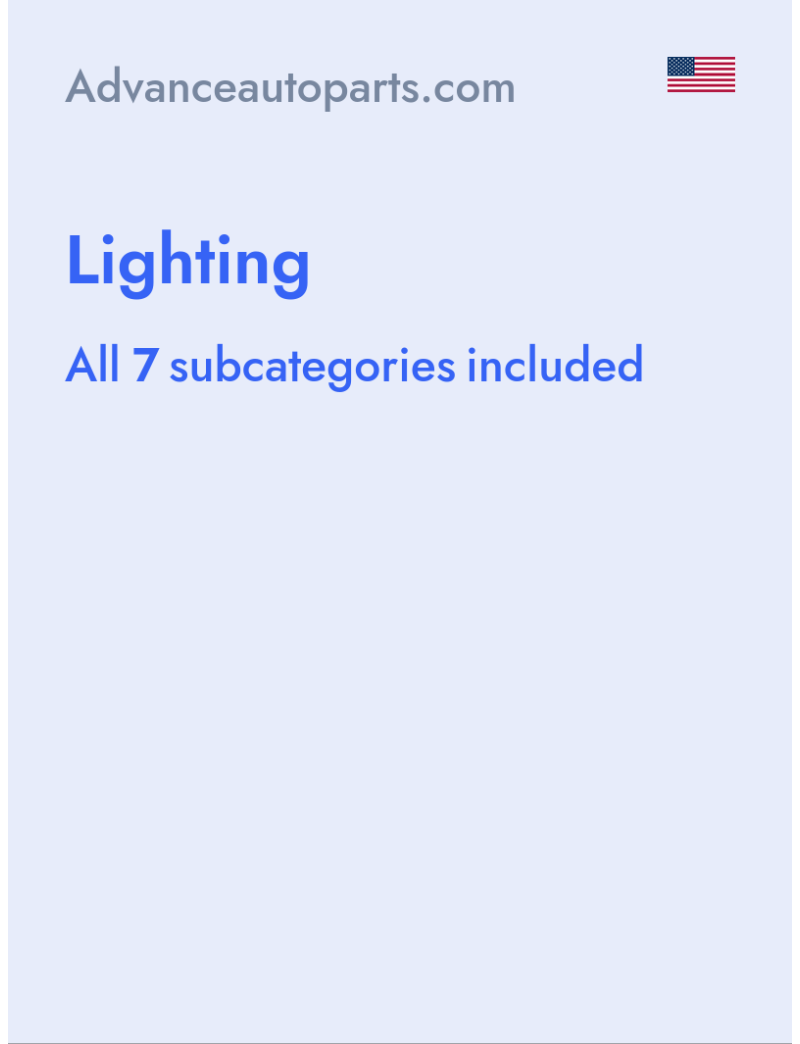Lighting - Advanceautoparts.com - USA