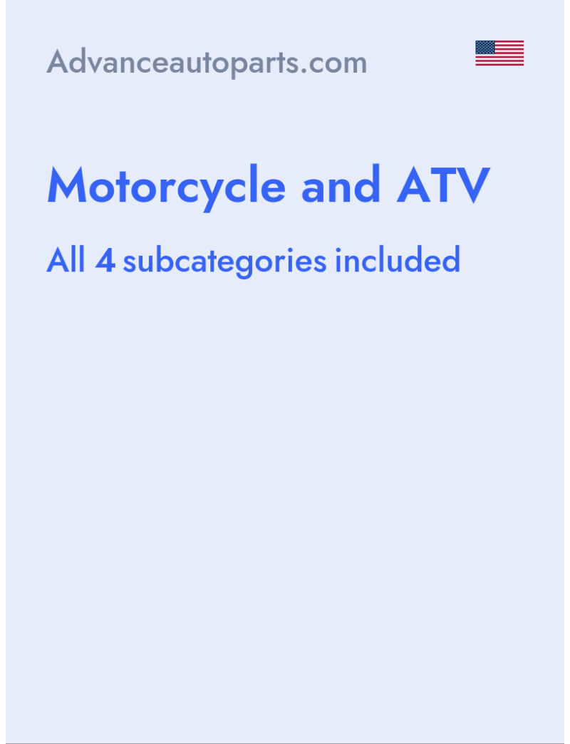 Motorcycle and ATV - Advanceautoparts.com - USA