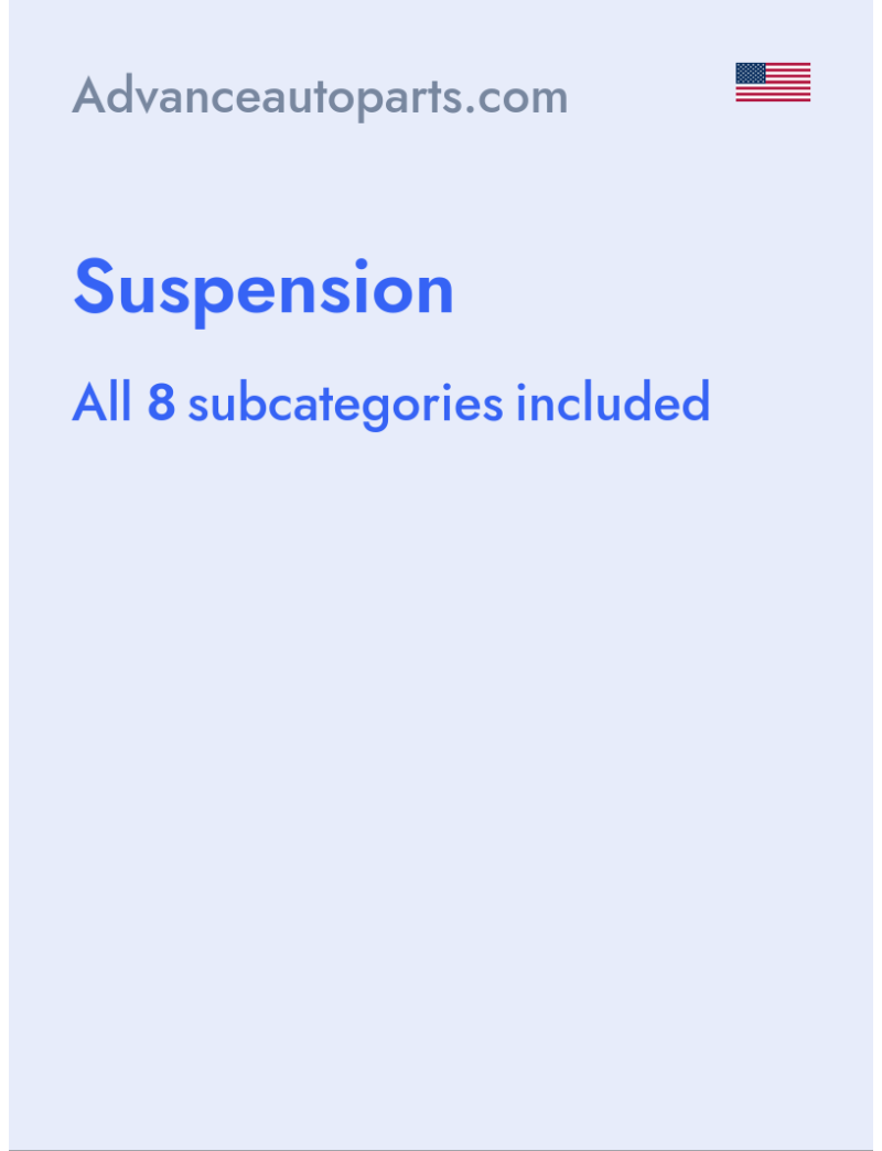 Suspension - Advanceautoparts.com - USA