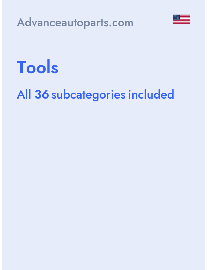 Tools - Advanceautoparts.com - USA