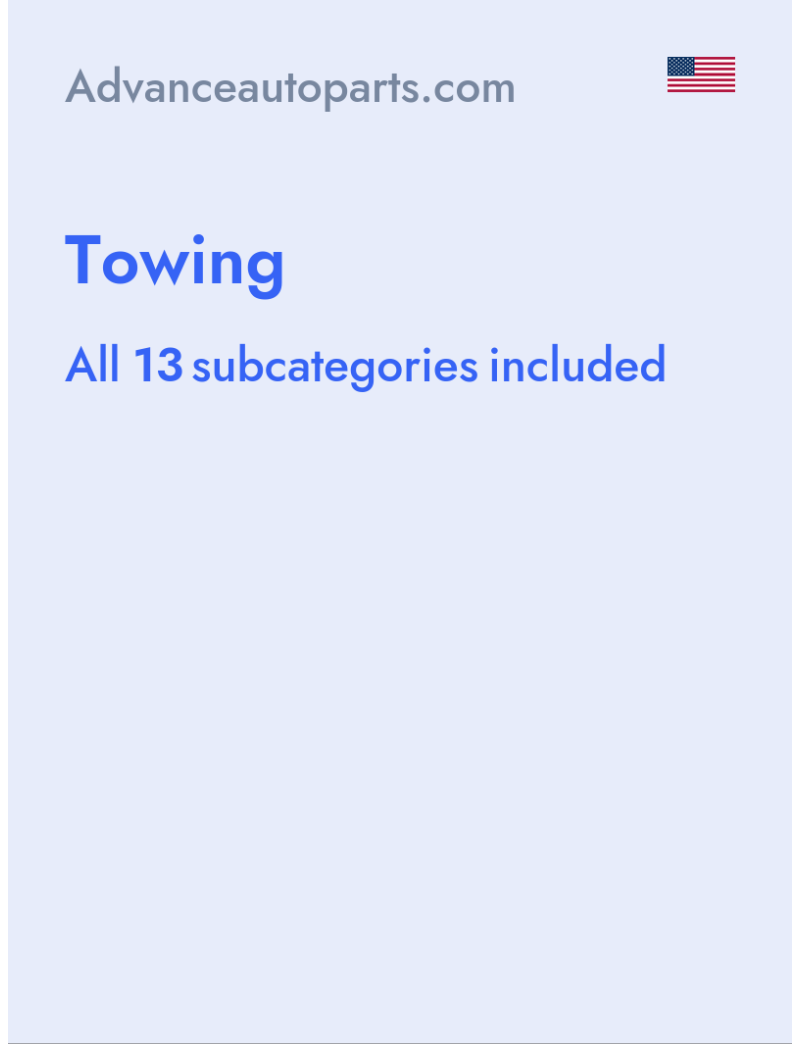 Towing - Advanceautoparts.com - USA