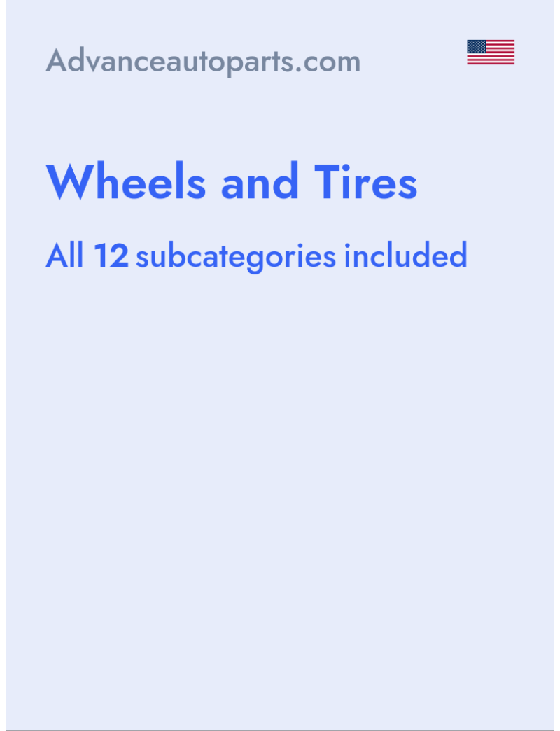 Wheels and Tires - Advanceautoparts.com - USA