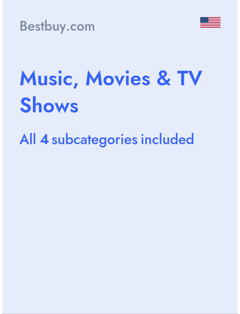 Music, Movies & TV Shows - Bestbuy.com - USA