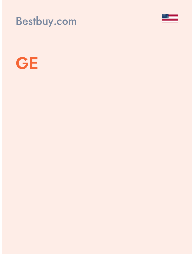 GE - Bestbuy.com - USA
