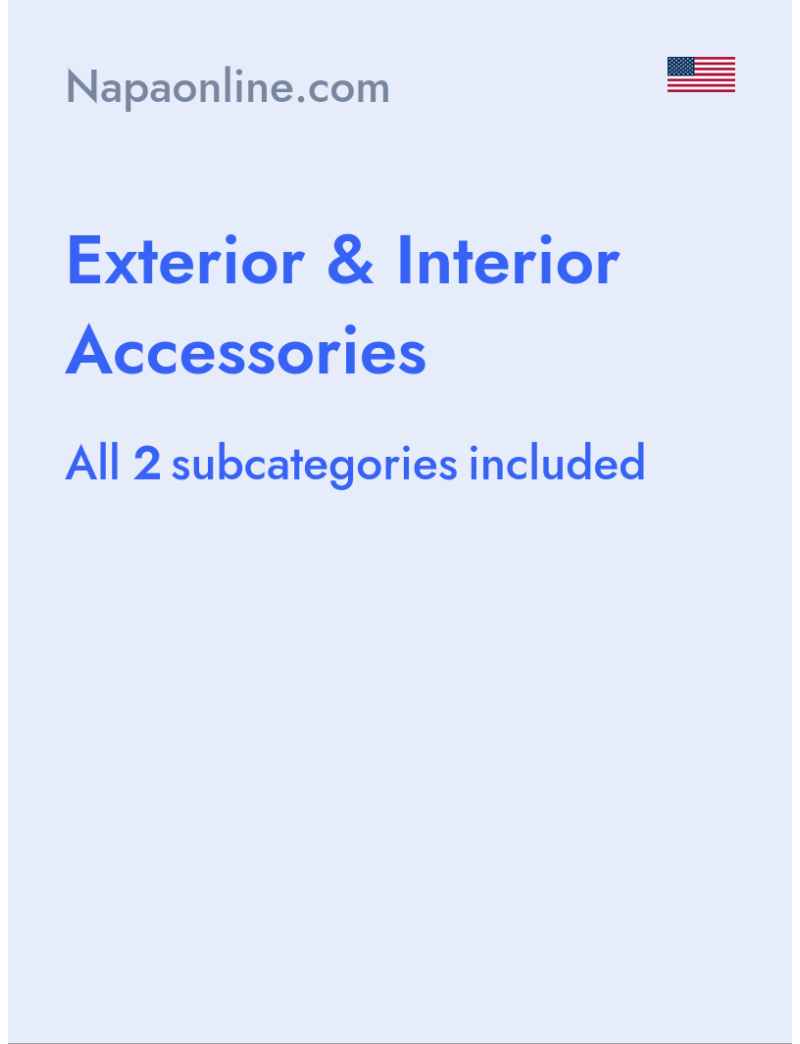 Exterior & Interior Accessories - Napaonline.com - USA